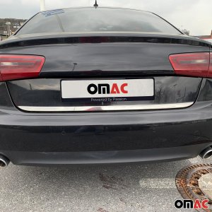 Audi A6 Tailgate Trim - Omac - S.Steel - Gloss Silver - '12-'15